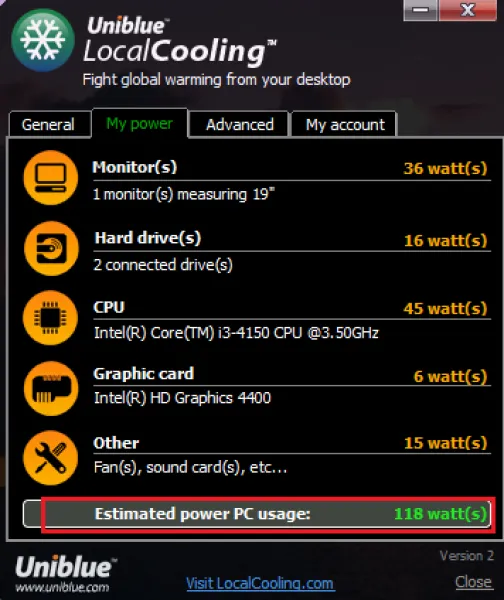 Phần mềm LocalCooling giúp tính công suất nguồn PC