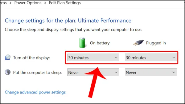 Thay đổi thời gian tắt màn hình máy tính theo ý bạn