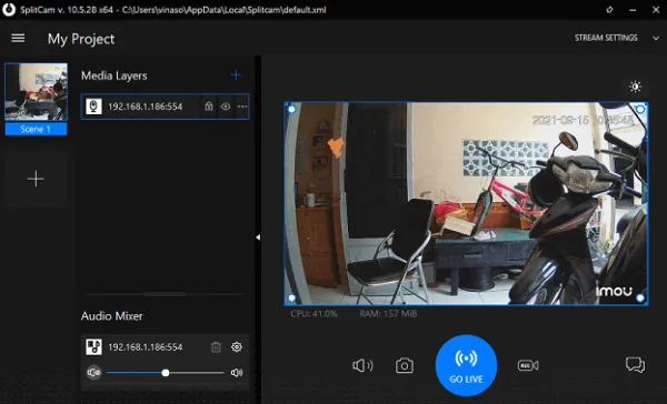 Thiết lập phần mềm SplitCam để biến camera IP thành Webcam