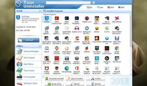 Xoá ứng dụng trên PC bằng cách sử dụng phần mềm Your Uninstaller