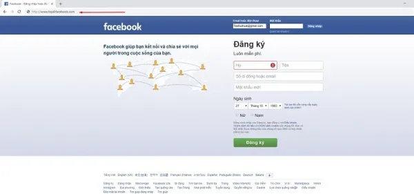 chrome không vào được facebook