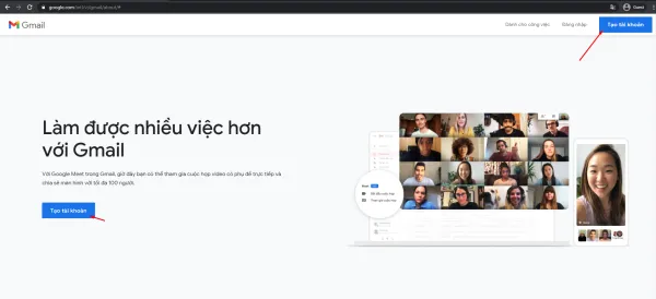 Hướng dẫn các chi tiết cách tạo tài khoản email Gmail trên máy tính