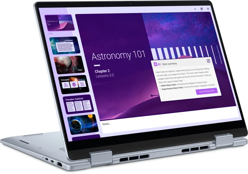 Dell 14 Plus 2-in-1 DB04250 góc nghiêng