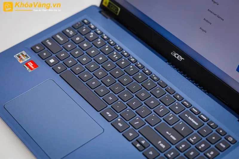 Bàn phím của Acer Aspire 3 A315-24PT-R90Z được thiết kế full size