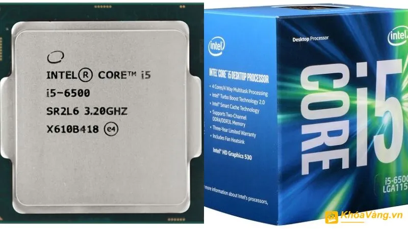 CPU Intel® Core™ i5-6500 (6M bộ nhớ đệm, lên đến 3.60 GHz)