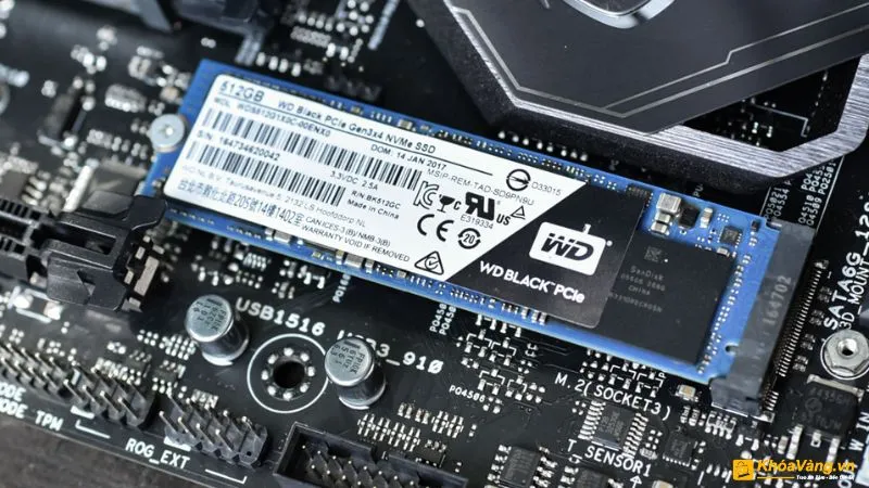 SSD 512GB NVME mang đến hiệu suất lưu trữ ấn tượng