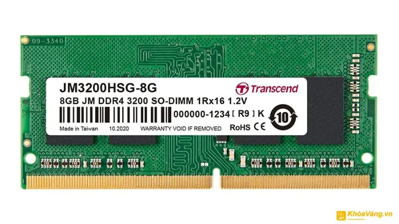 RAM 8G DDR4 3200MHz tăng hiệu suất truyền dữ liệu nhanh chóng