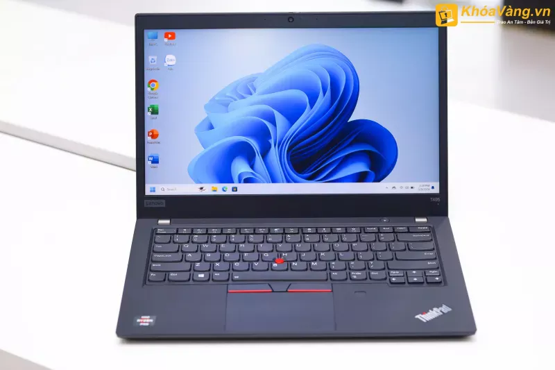 Màn hình 14 inch độ phân giải FHD trên Lenovo Thinkpad T495 cho hiển thị sắc nét, chân thực