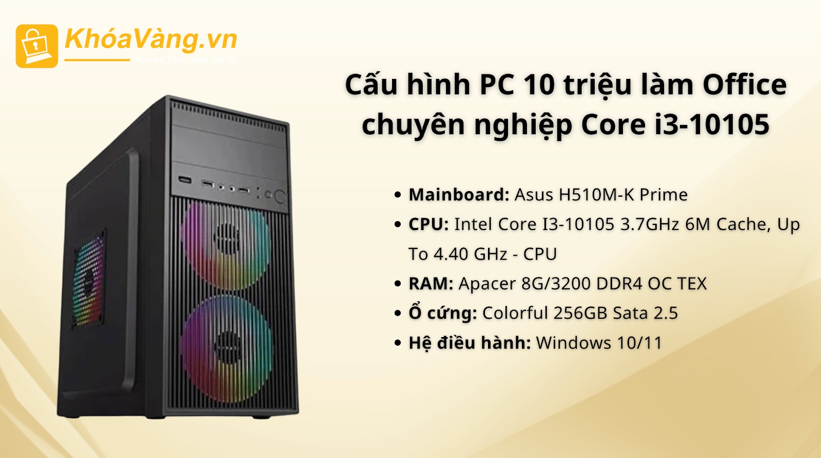 PC Office Chuyên Nghiệp Core i3-10105